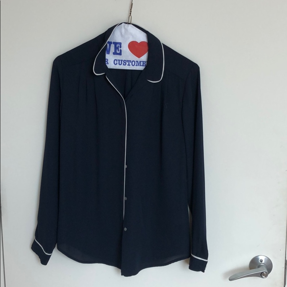 Navy blouse